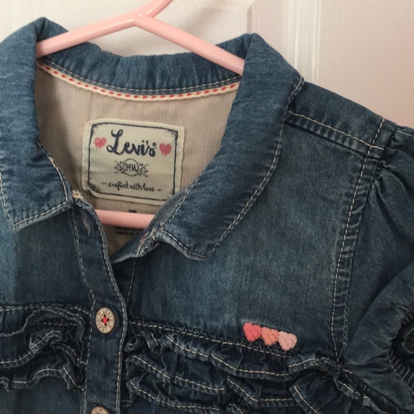 Levi’s denim onesie 24M - Picture 2 of 6